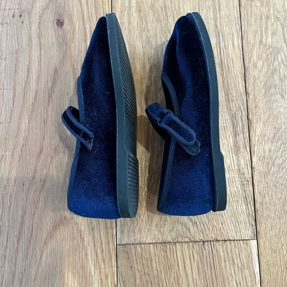 Velvet Mary Janes for Kids - Dark Navy - Picture 7 of 9